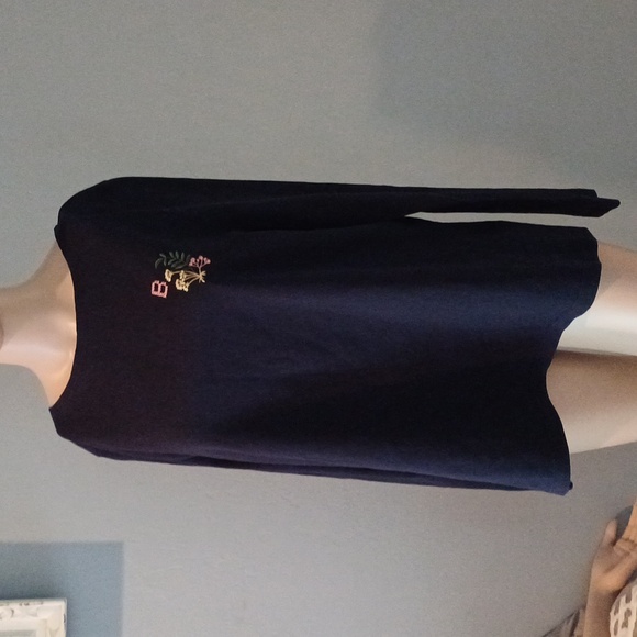 Barbour Lovell cotton Logo embroidered long sleeve navy shirt 12 top - Picture 3 of 13